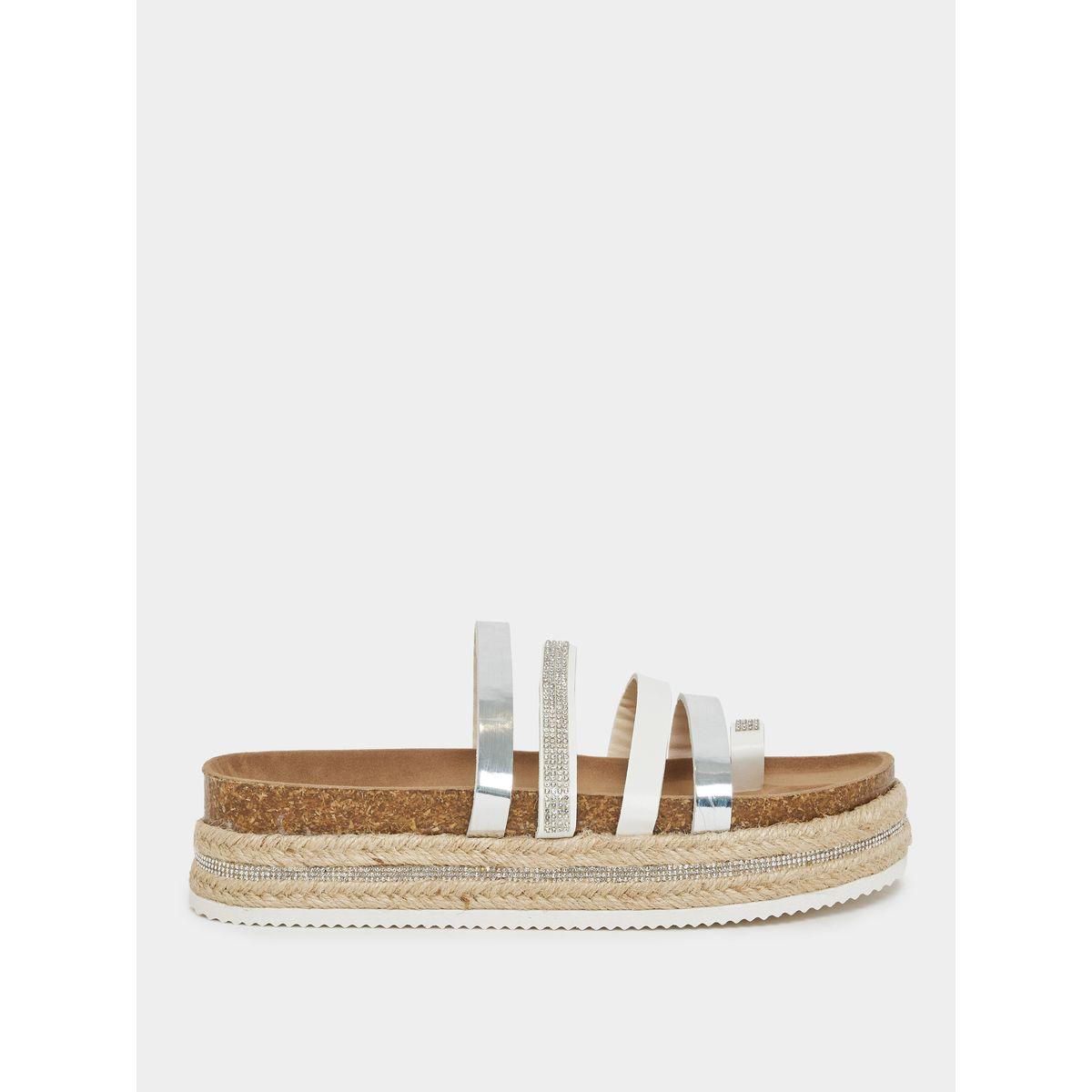 Styli Toe Loop Rhinestone Multi Strap Platform Espadrille Sandals-women-shoes-heels-image-2