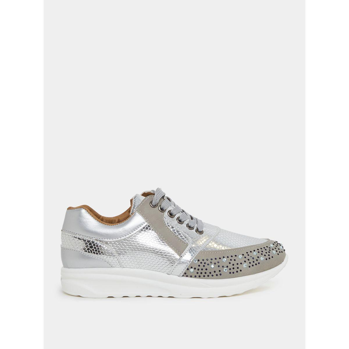 Styli Chrome Printed Embellished Casual Shoes-women-shoes-sneakers-image-2