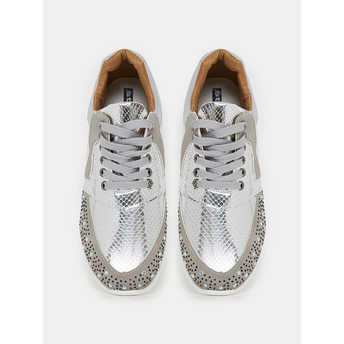 حذاء كاجوال بطبعة كروم مع رباط غلق-women-shoes-sneakers-image-6