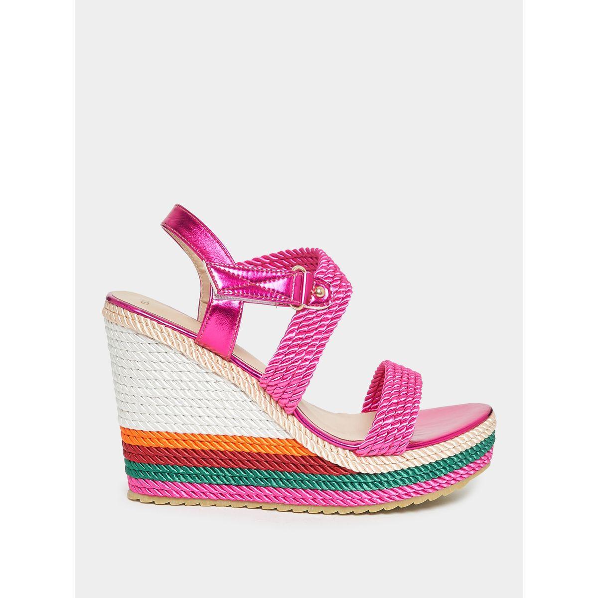 صندل بكعب ويدج وسيور بنمط حبل مع سير كاحل-women-shoes-heels-image-4