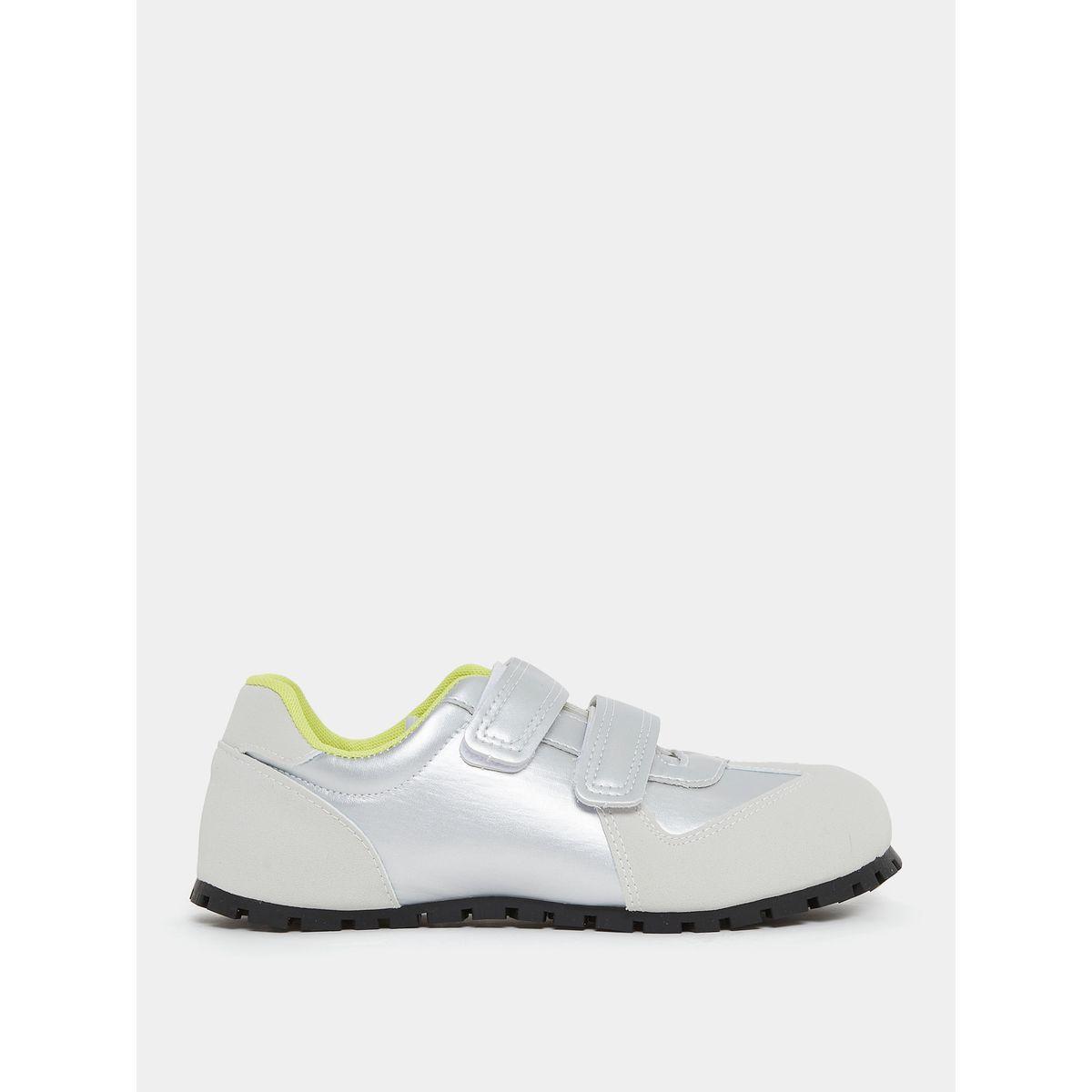 Styli Contrast Panel Hook & Loop Closure Sneakers-women-shoes-sneakers-image-2