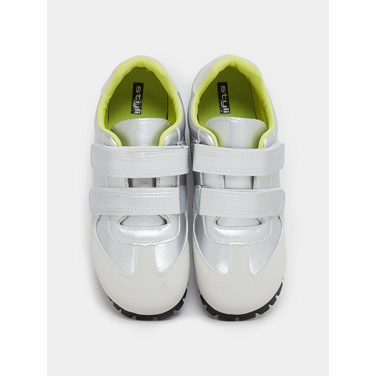 Styli Contrast Panel Hook & Loop Closure Sneakers-women-shoes-sneakers-image-6