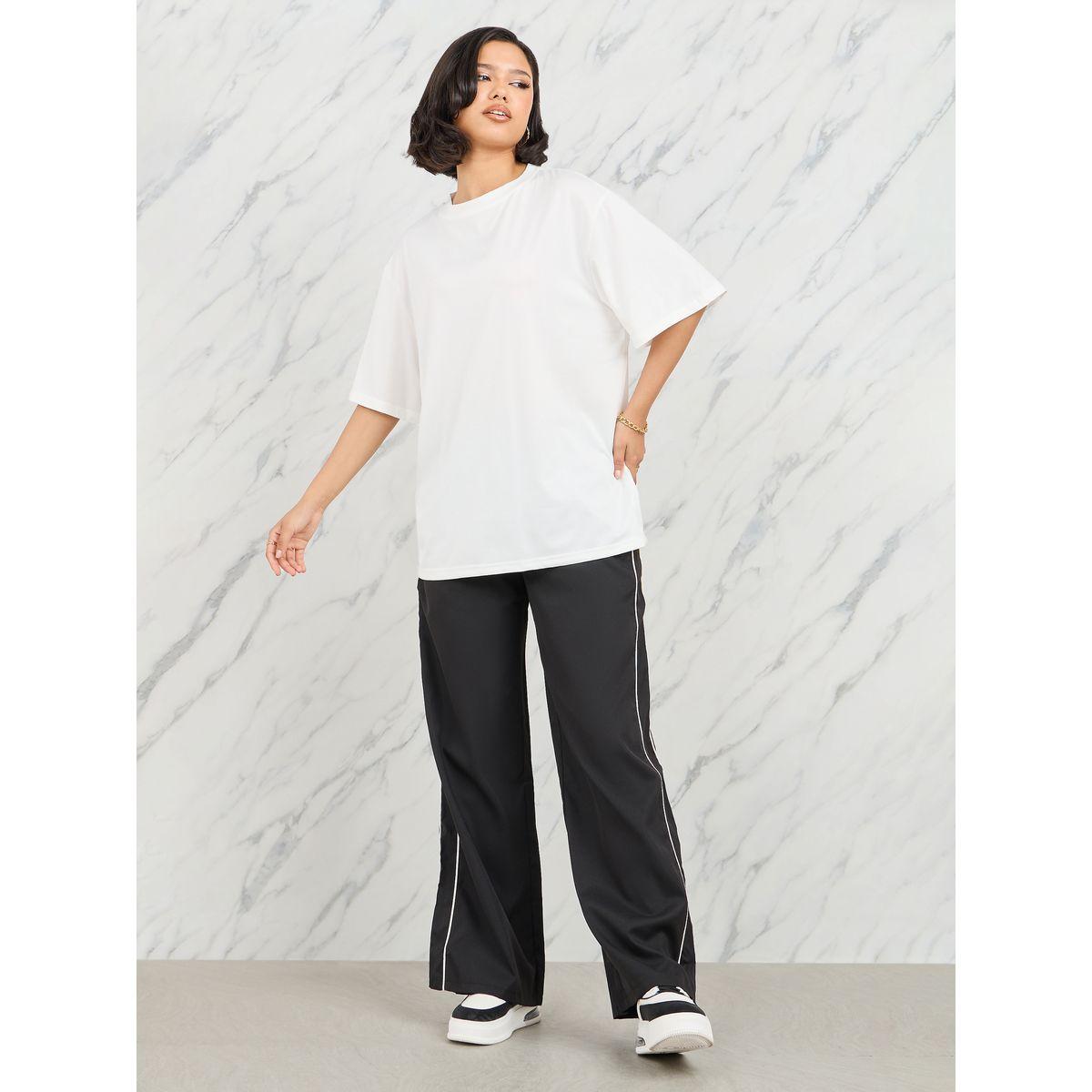 Styli Oversized Solid Longline T-Shirt-women-clothing-tshirts-image-2