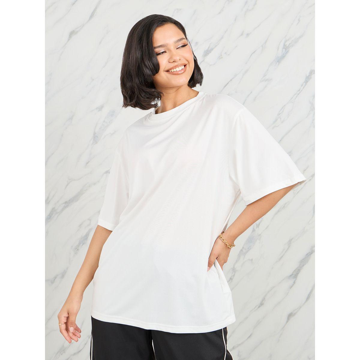 Styli Oversized Solid Longline T-Shirt-women-clothing-tshirts-image-3