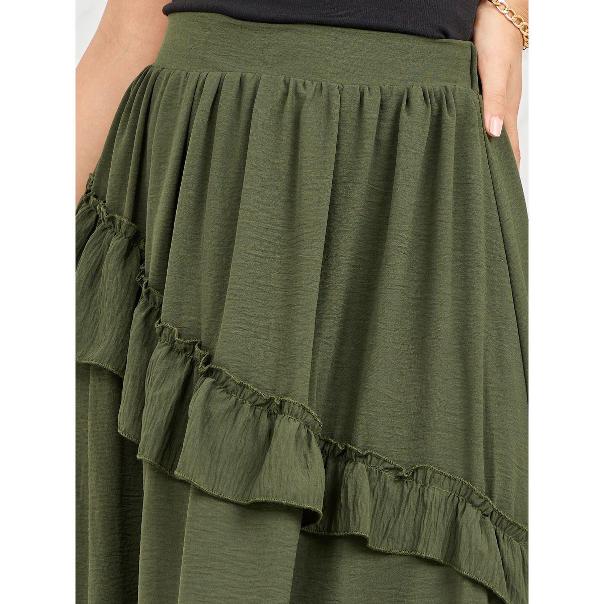 تنورة ميدي بكسرات وتفاصيل كشكش-women-clothing-bottoms-skirts-image-3