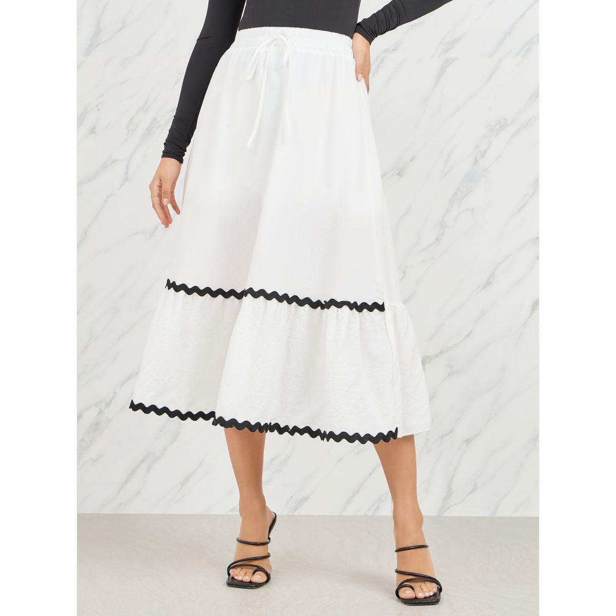 تنورة ميدي بتفاصيل مُطرزة بدانتيل-women-clothing-bottoms-skirts-image-1