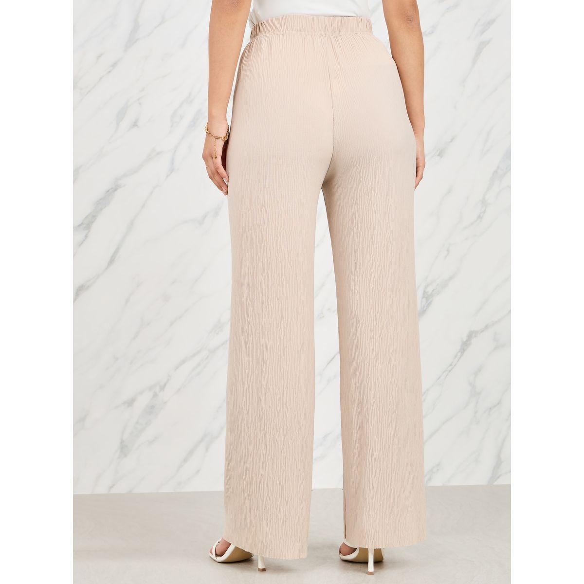 بنطال بارجل مستقيمة ورباط خصر-women-clothing-bottoms-trousers-image-4
