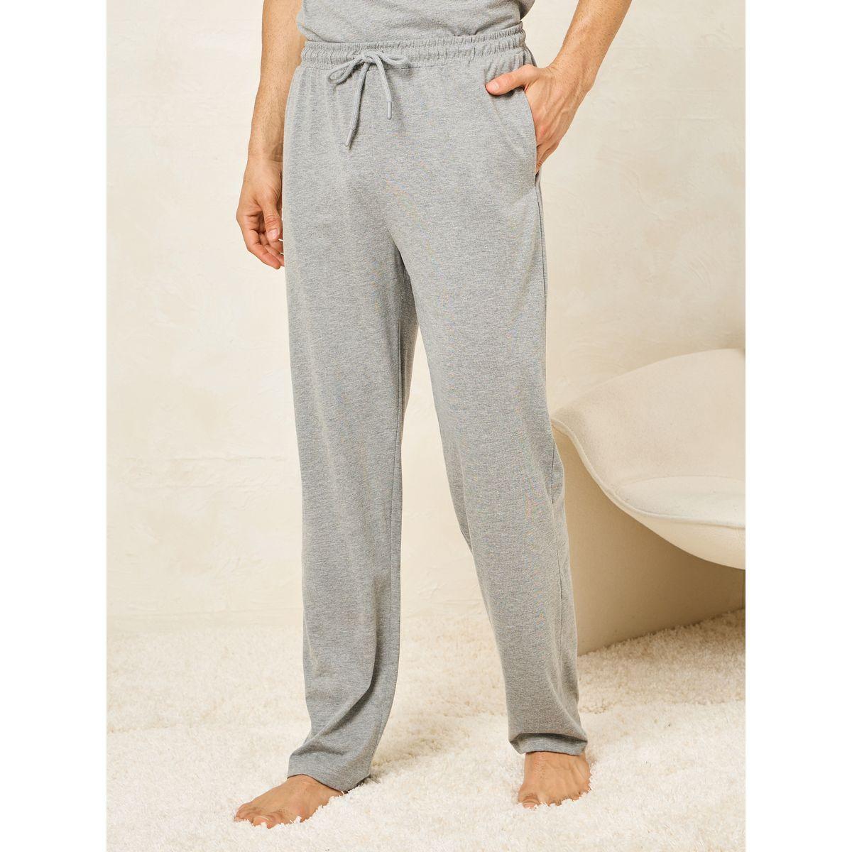 مجموعة من 2 بنطال مع تيشيرت بطبعة شعار-men-clothing-nightwear-sets-image-5