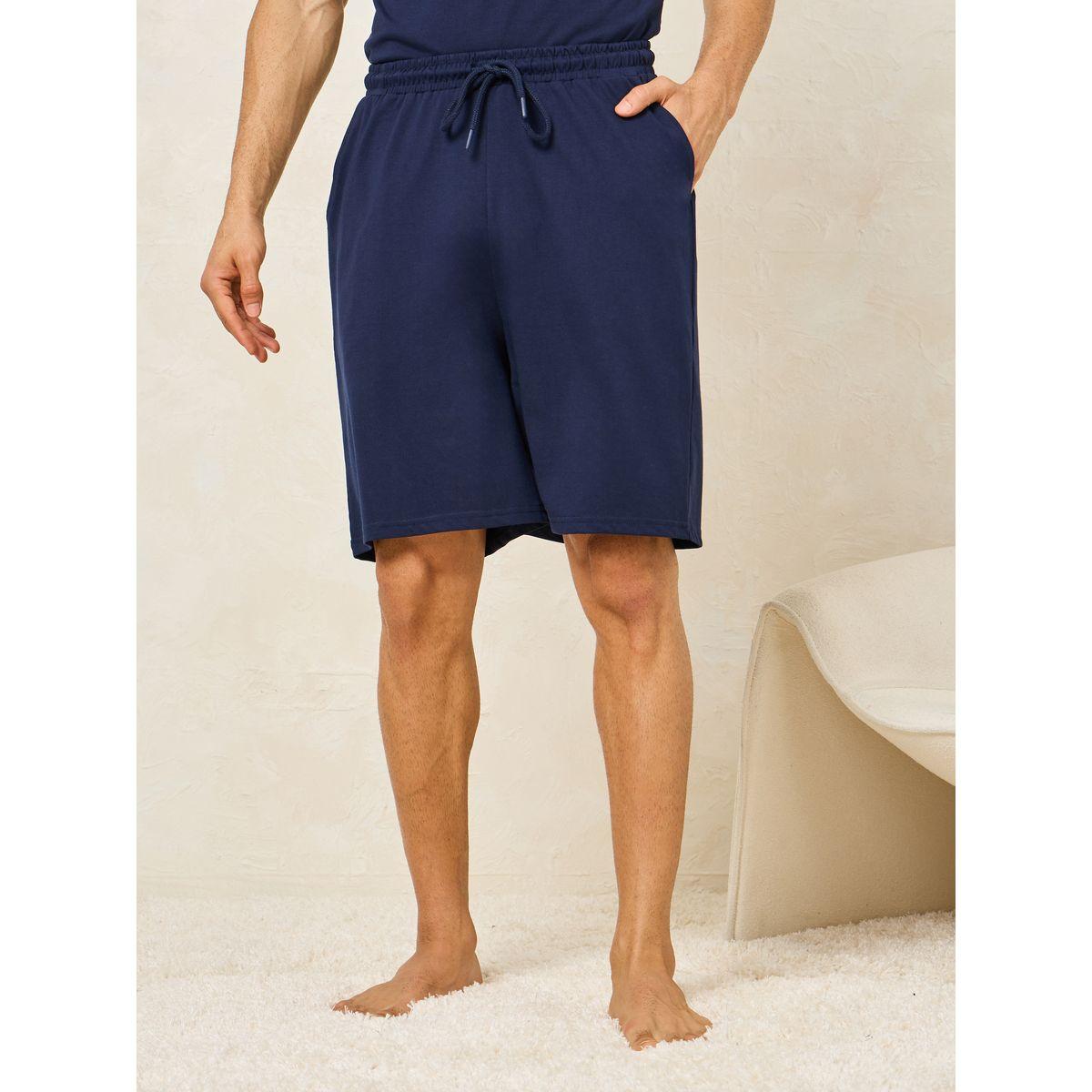 Styli Unwind Pack of 2 - Logo Detail Crew Neck T-Shirt & Shorts Set-men-clothing-nightwear-sets-image-6