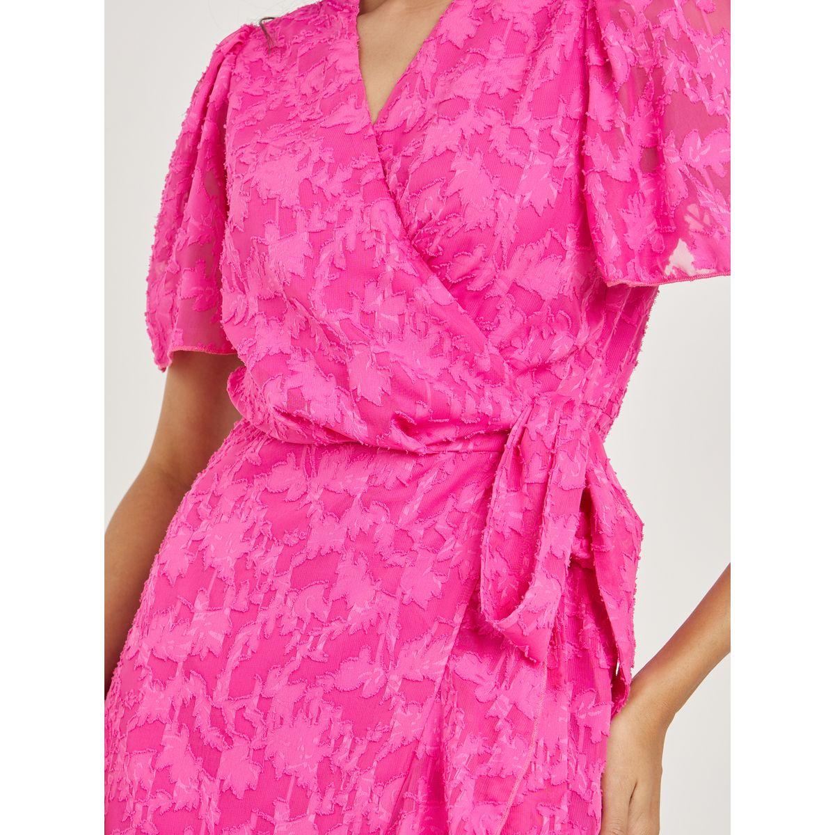 Styli Floral Jacquard Detail Wrap Midi Dress-women-clothing-dresses-image-3