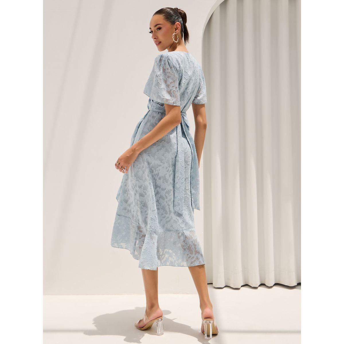 فستان ميدي بتفاصيل جاكار ونمط لف-women-clothing-dresses-image-4