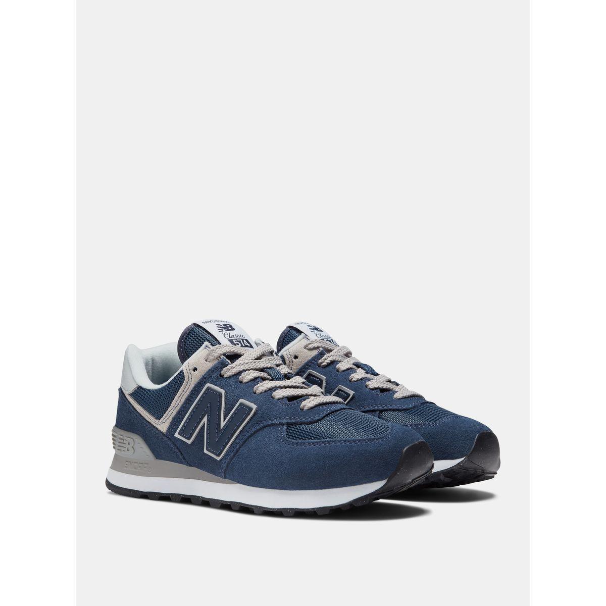 New Balance 574 Textured Lace Up Sneakers-women-shoes-sneakers-image-2