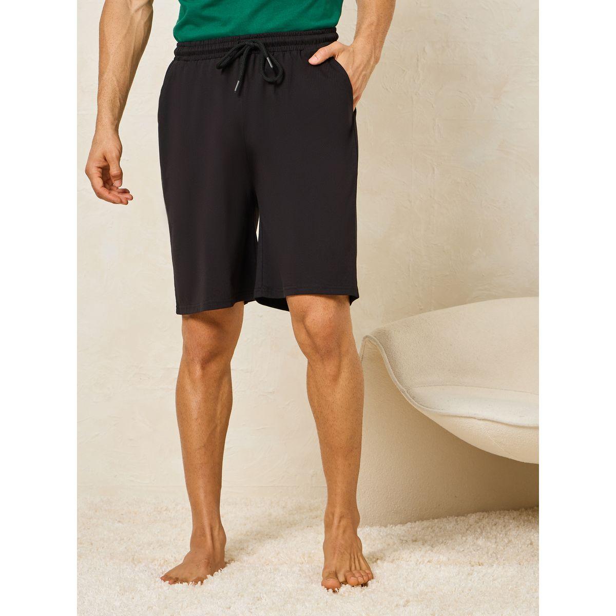 Styli Unwind New York Print Crew Neck T-Shirt & Shorts Set-men-clothing-nightwear-sets-image-4