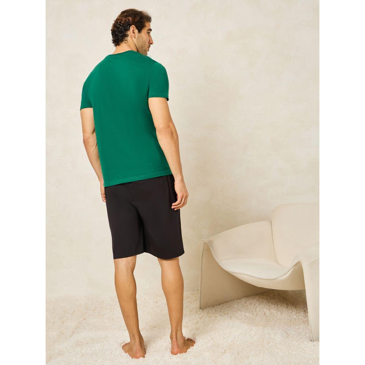 ستيلي أنوليند طبعة نيويورك مع قمصان وشورت برقبة دائرية-men-clothing-nightwear-sets-image-5