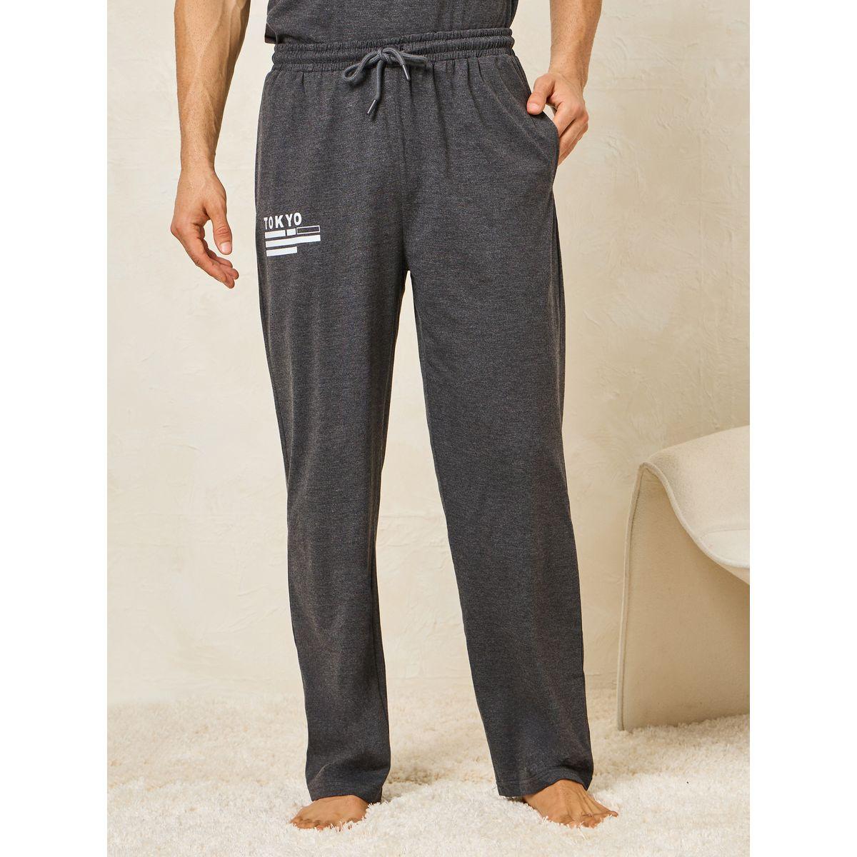 Styli Unwind Tokyo Print Crew Neck T-Shirt & Open Hem Pyjama Set-men-clothing-nightwear-sets-image-4