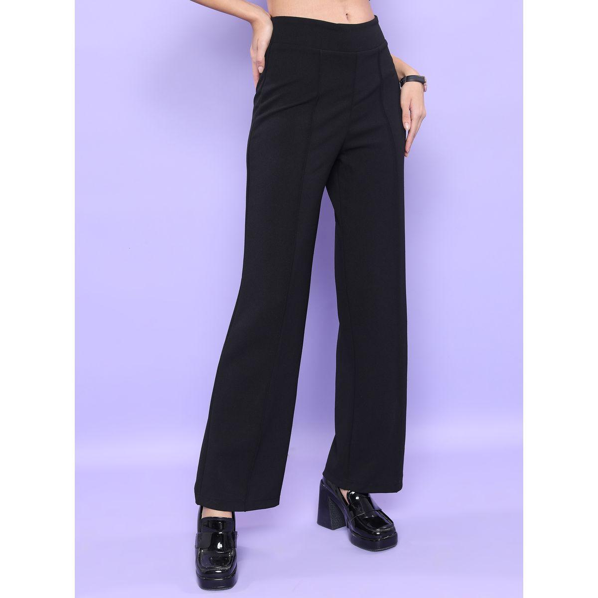 Tokyo Talkies X Styli  Pintuck Detail High Rise Flared Trousers-women-clothing-bottoms-trousers-image-6