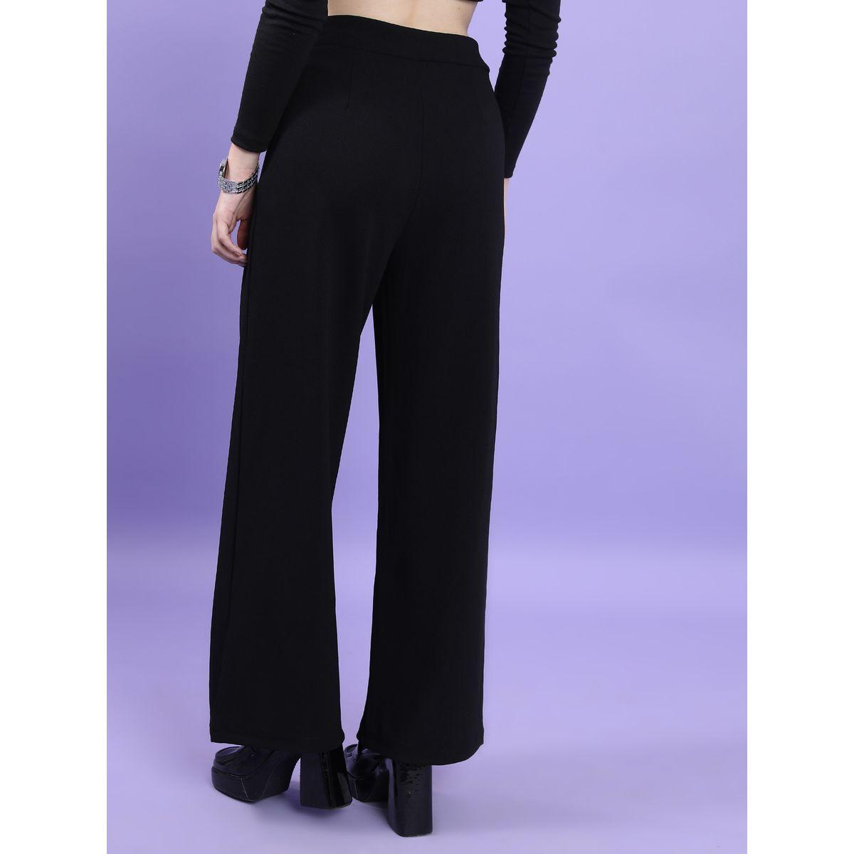 بنطال بحافة واسعة وتفاصيل محزوزة طوكيو توكيز × ستايلي-women-clothing-bottoms-trousers-image-3