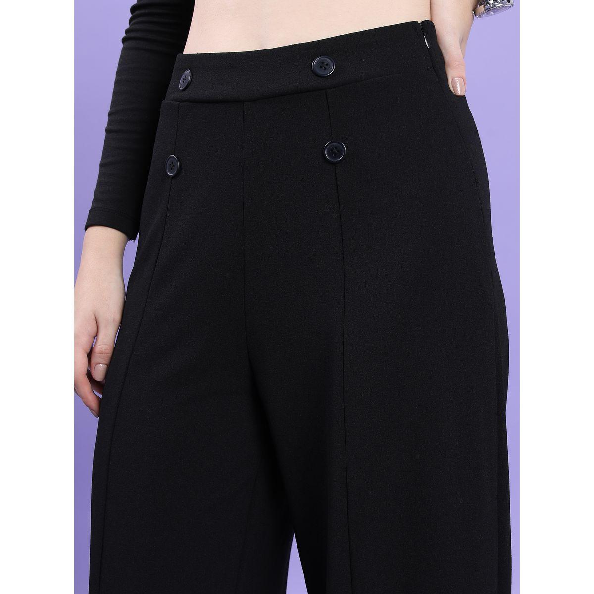 بنطال بحافة واسعة وتفاصيل محزوزة طوكيو توكيز × ستايلي-women-clothing-bottoms-trousers-image-5