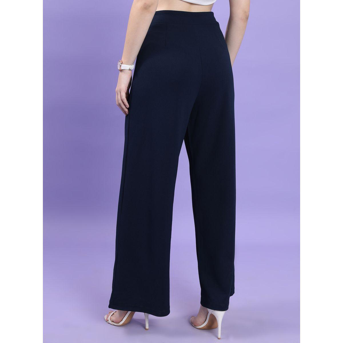 بنطال بتفاصيل محزوزة مع شق امامي طوكيو توكيز × ستايلي-women-clothing-bottoms-trousers-image-3