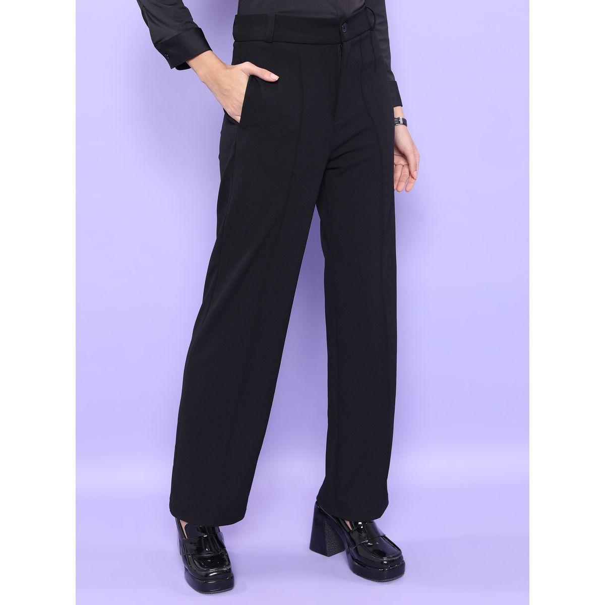بنطال بقصة مستقيمة وتفاصيل محزوزة طوكيو توكيز × ستايلي-women-clothing-bottoms-trousers-image-6