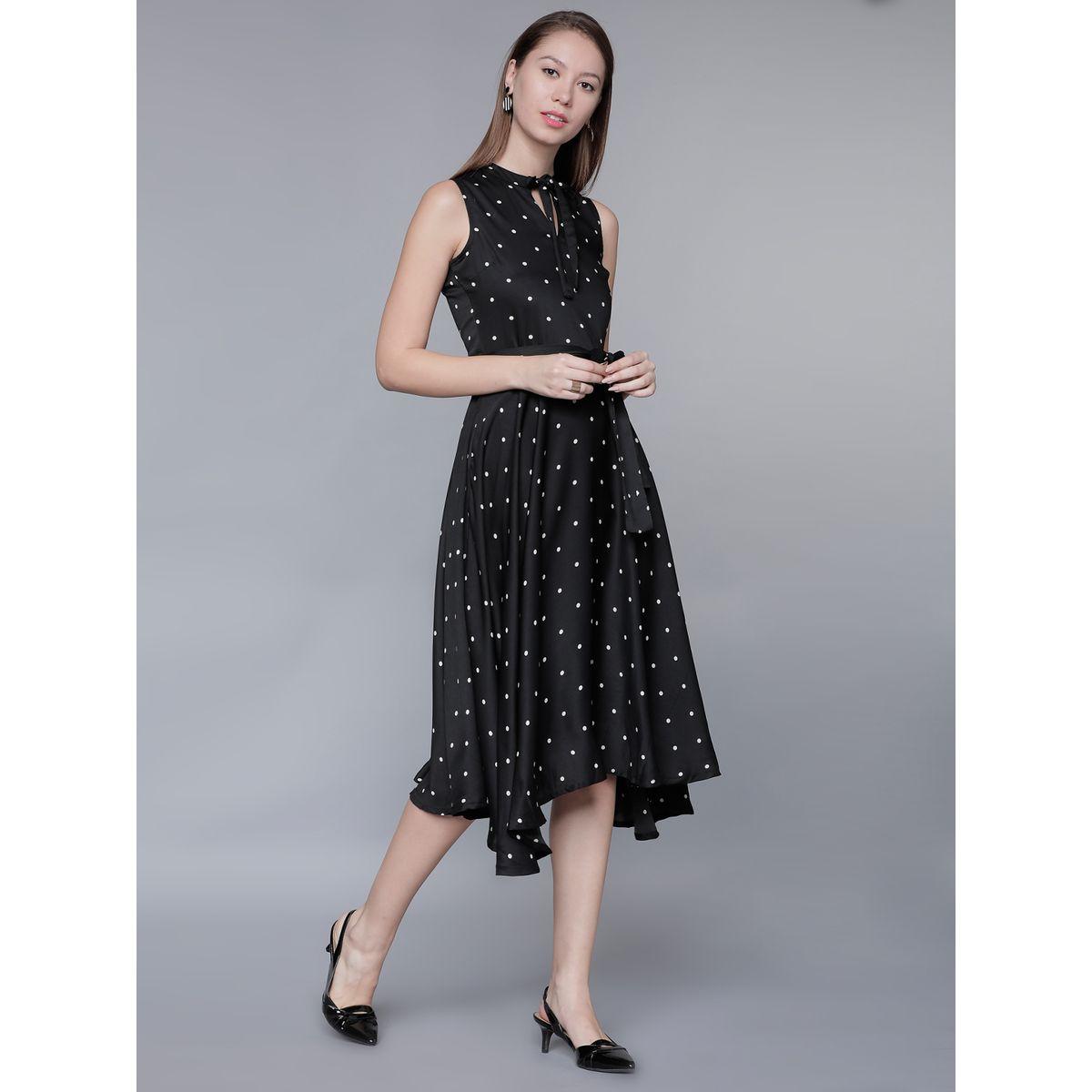 فستان ميدي مطبع بنقاط بولكا طوكيو توكيز × ستايلي-women-clothing-dresses-image-4