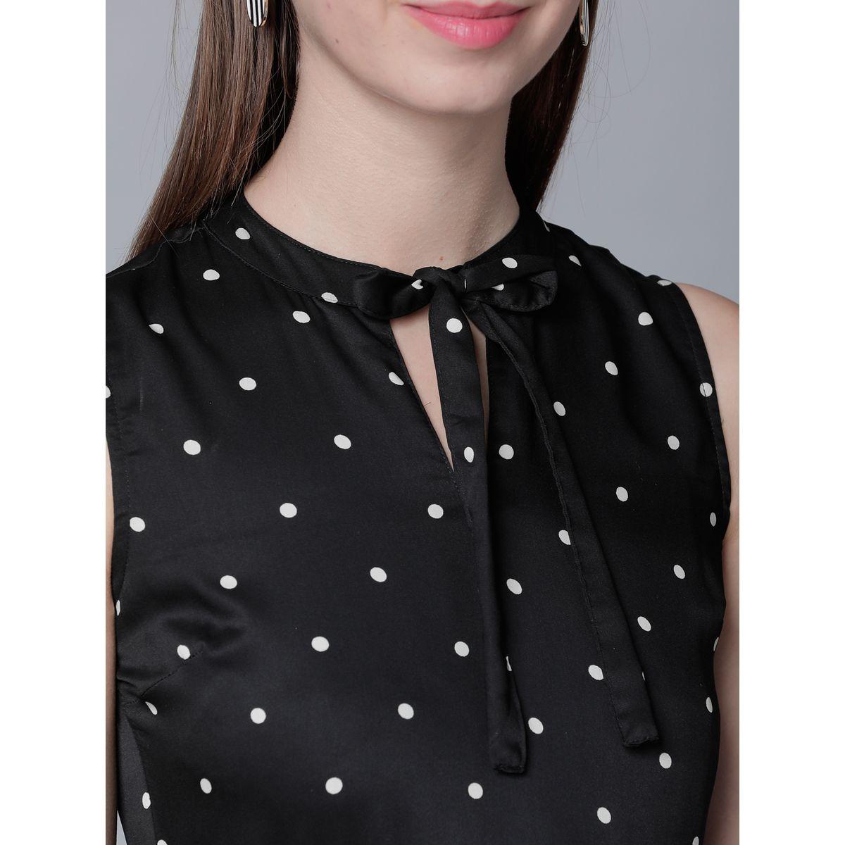 فستان ميدي مطبع بنقاط بولكا طوكيو توكيز × ستايلي-women-clothing-dresses-image-5