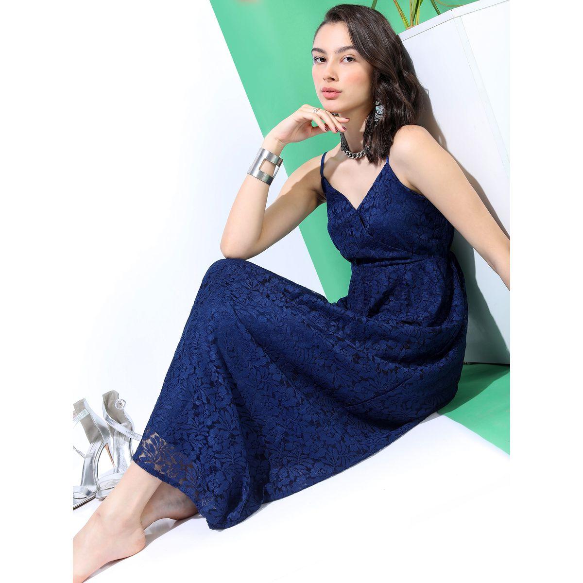 فستان طويل بحمالات مع تفاصيل دانتيل طوكيو توكيز × ستايلي-women-clothing-dresses-image-1