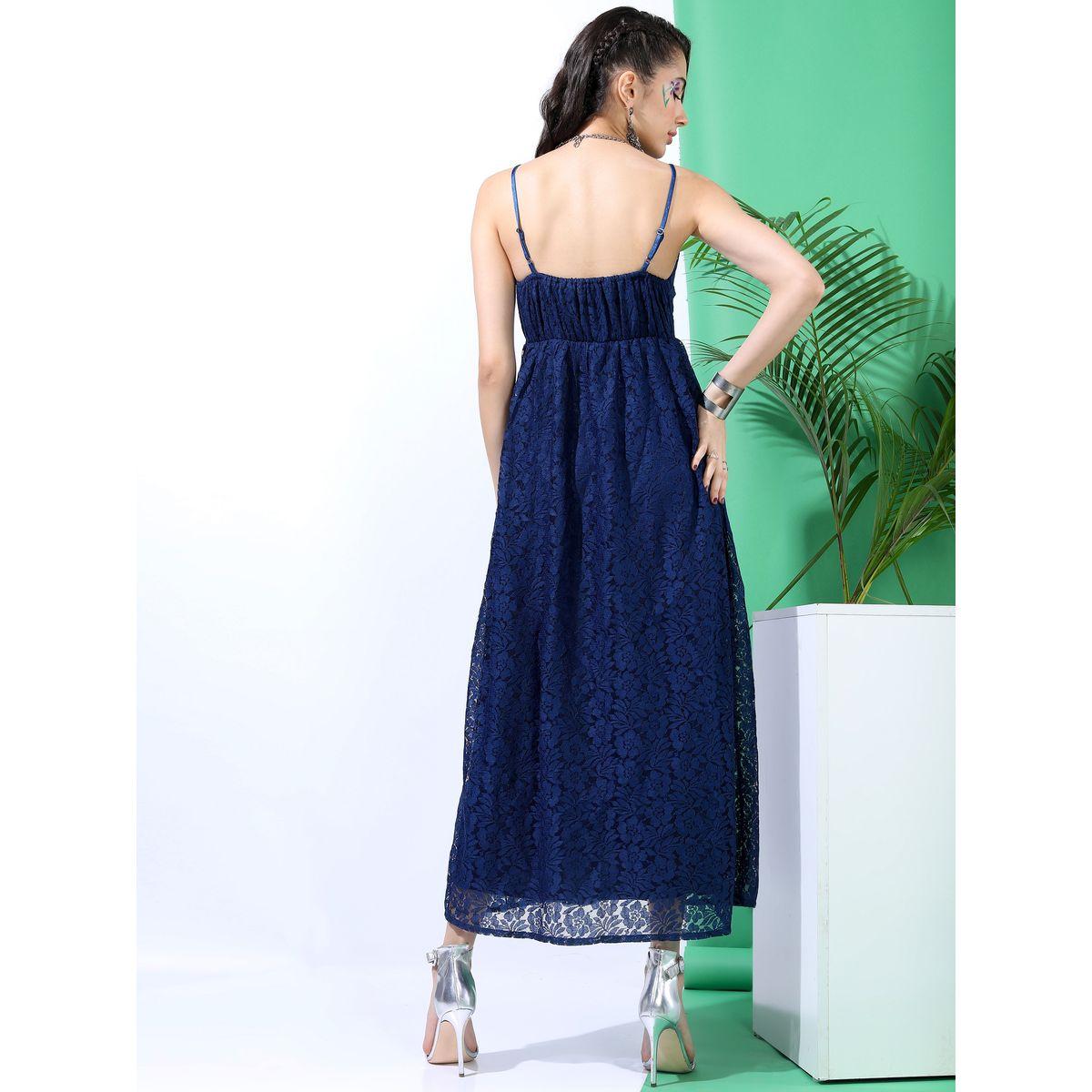 فستان طويل بحمالات مع تفاصيل دانتيل طوكيو توكيز × ستايلي-women-clothing-dresses-image-3