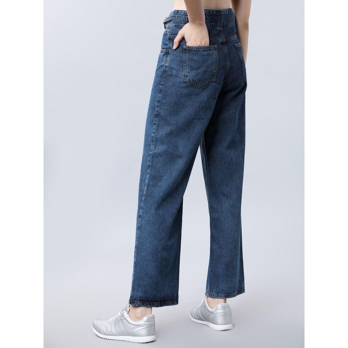 Tokyo Talkies X Styli  High Rise Flared Jeans with Pockets-women-clothing-bottoms-jeans-image-3