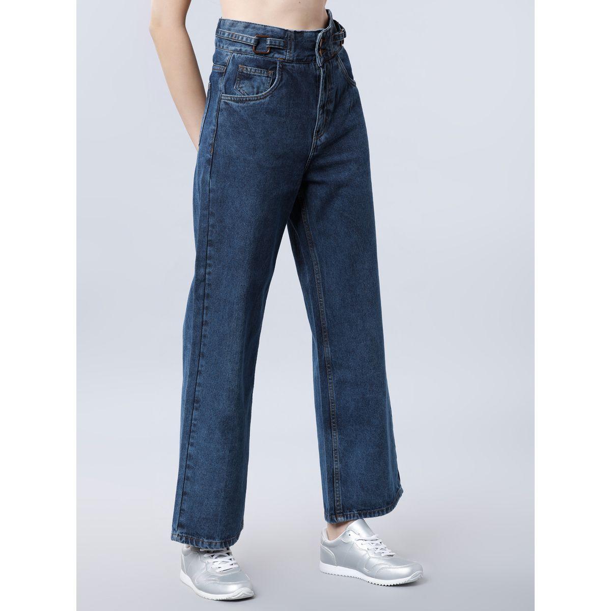 Tokyo Talkies X Styli  High Rise Flared Jeans with Pockets-women-clothing-bottoms-jeans-image-6
