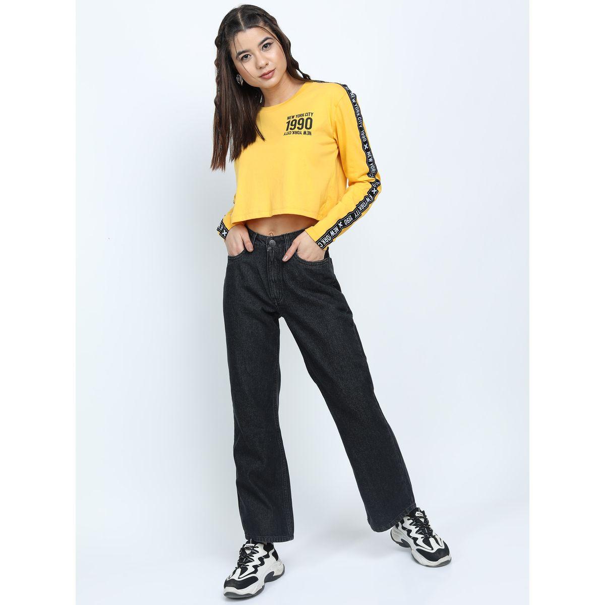 Tokyo Talkies X Styli  Solid Flared Jeans with Pockets-women-clothing-bottoms-jeans-image-2