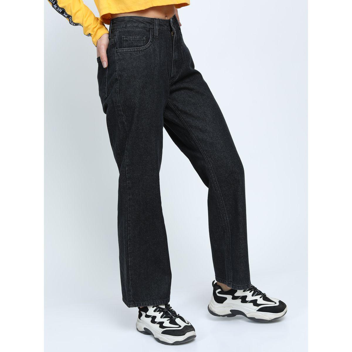 Tokyo Talkies X Styli  Solid Flared Jeans with Pockets-women-clothing-bottoms-jeans-image-6
