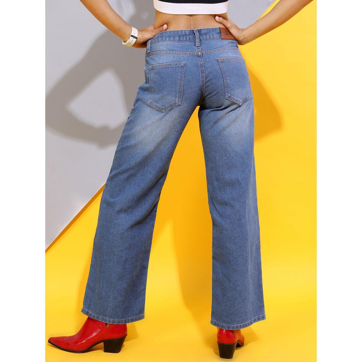 Tokyo Talkies X Styli  High Rise Light Fade Flared Jeans-women-clothing-bottoms-jeans-image-3