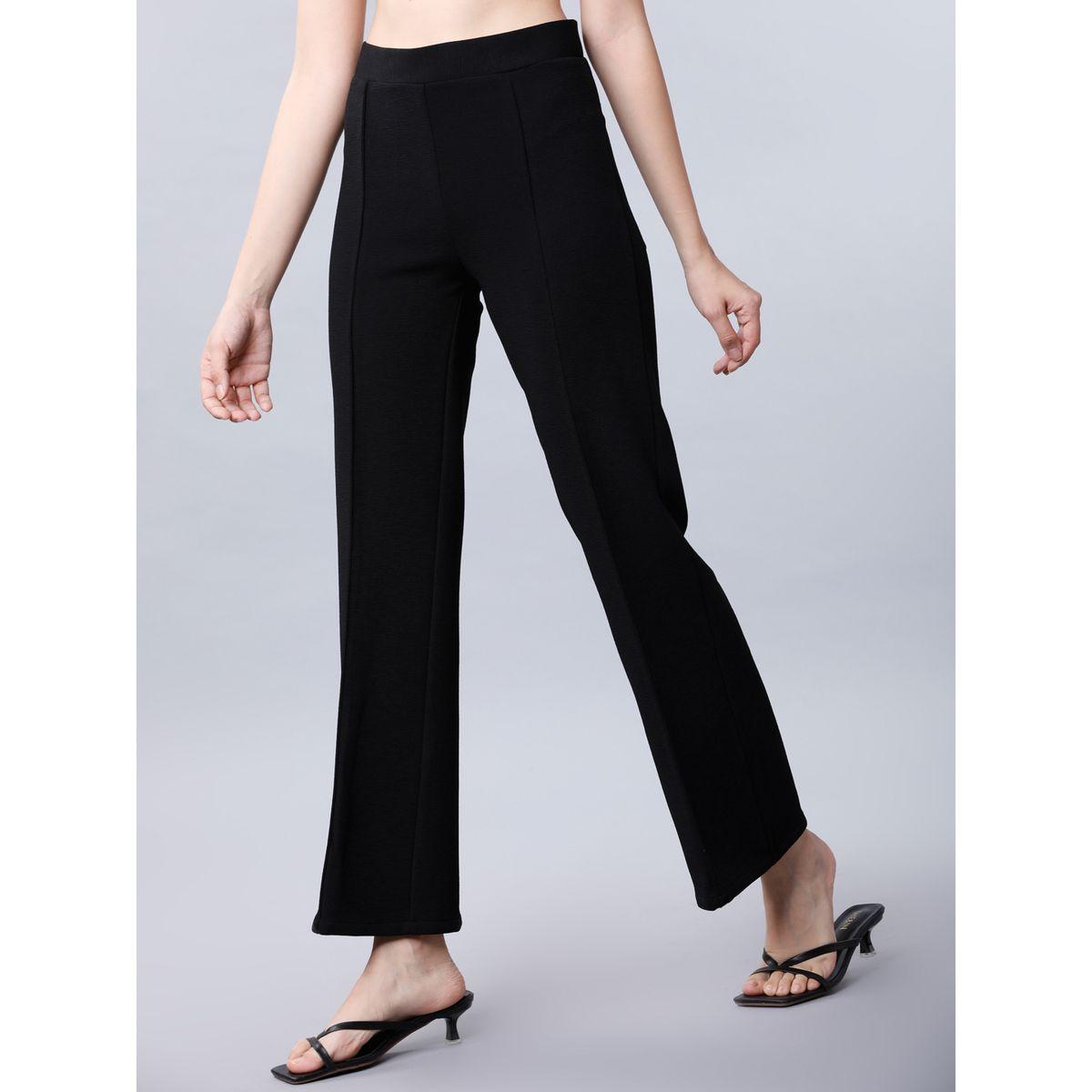بنطال بحافة واسعة وتفاصيل محزوزة طوكيو توكيز × ستايلي-women-clothing-bottoms-trousers-image-2