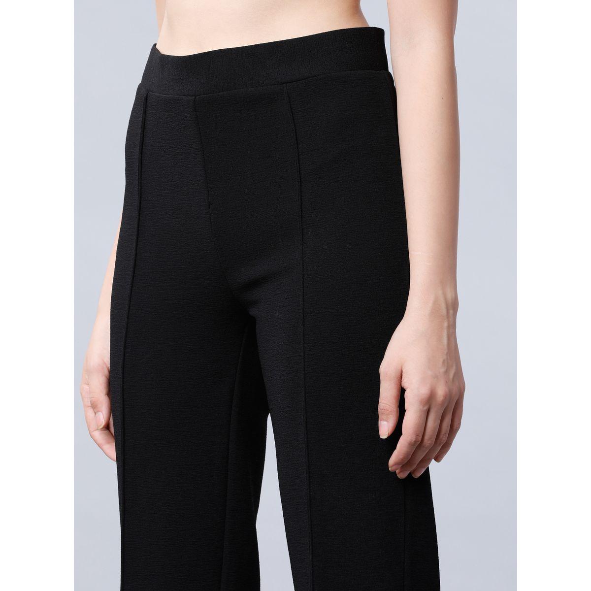 بنطال بحافة واسعة وتفاصيل محزوزة طوكيو توكيز × ستايلي-women-clothing-bottoms-trousers-image-4