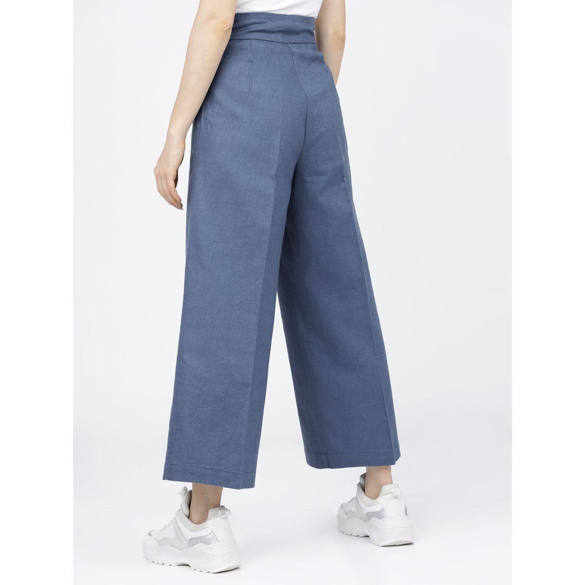 Tokyo Talkies X Styli  High Rise Wide Leg Culottes-women-clothing-bottoms-trousers-image-3