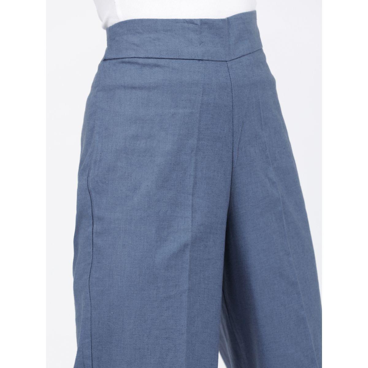 Tokyo Talkies X Styli  High Rise Wide Leg Culottes-women-clothing-bottoms-trousers-image-4