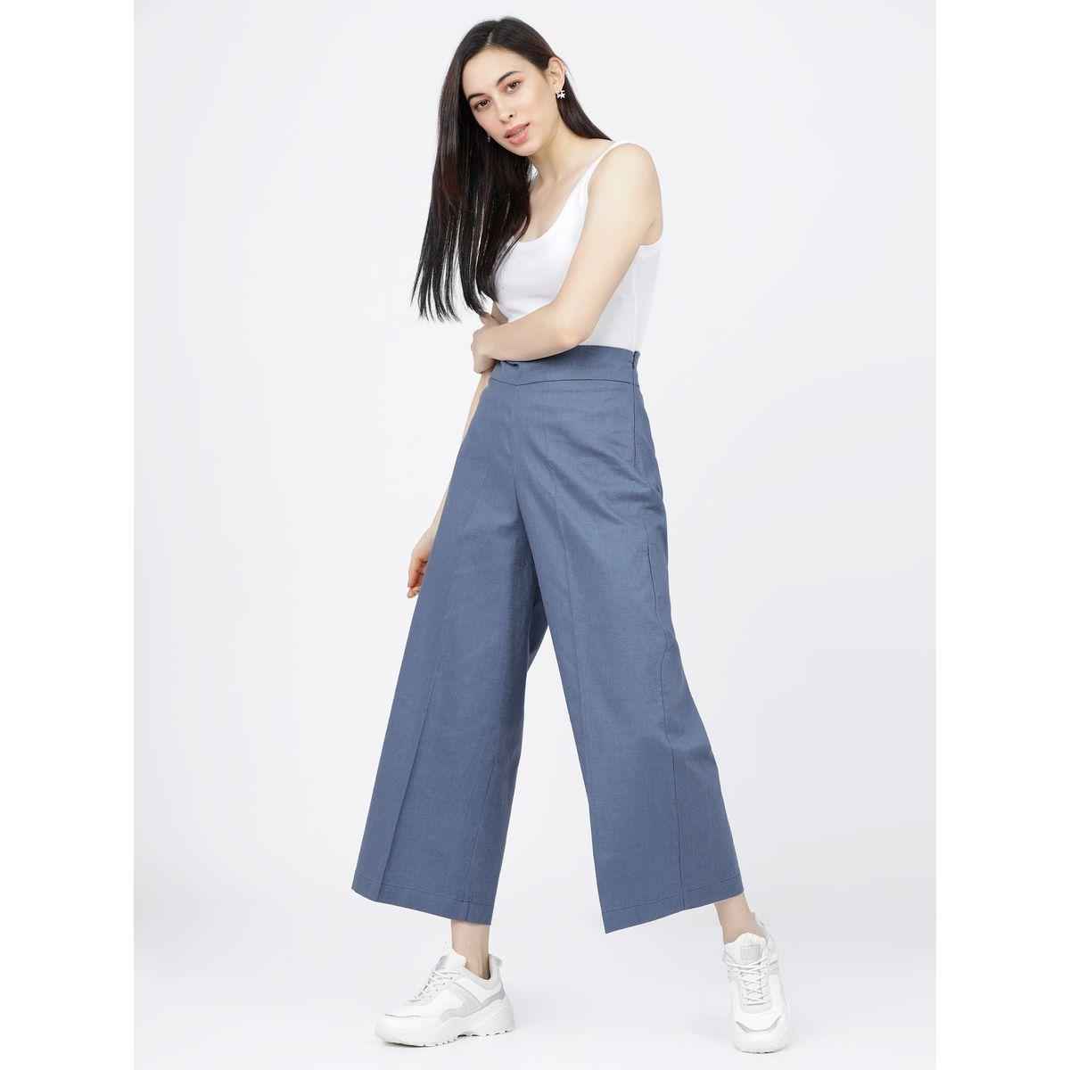 Tokyo Talkies X Styli  High Rise Wide Leg Culottes-women-clothing-bottoms-trousers-image-5