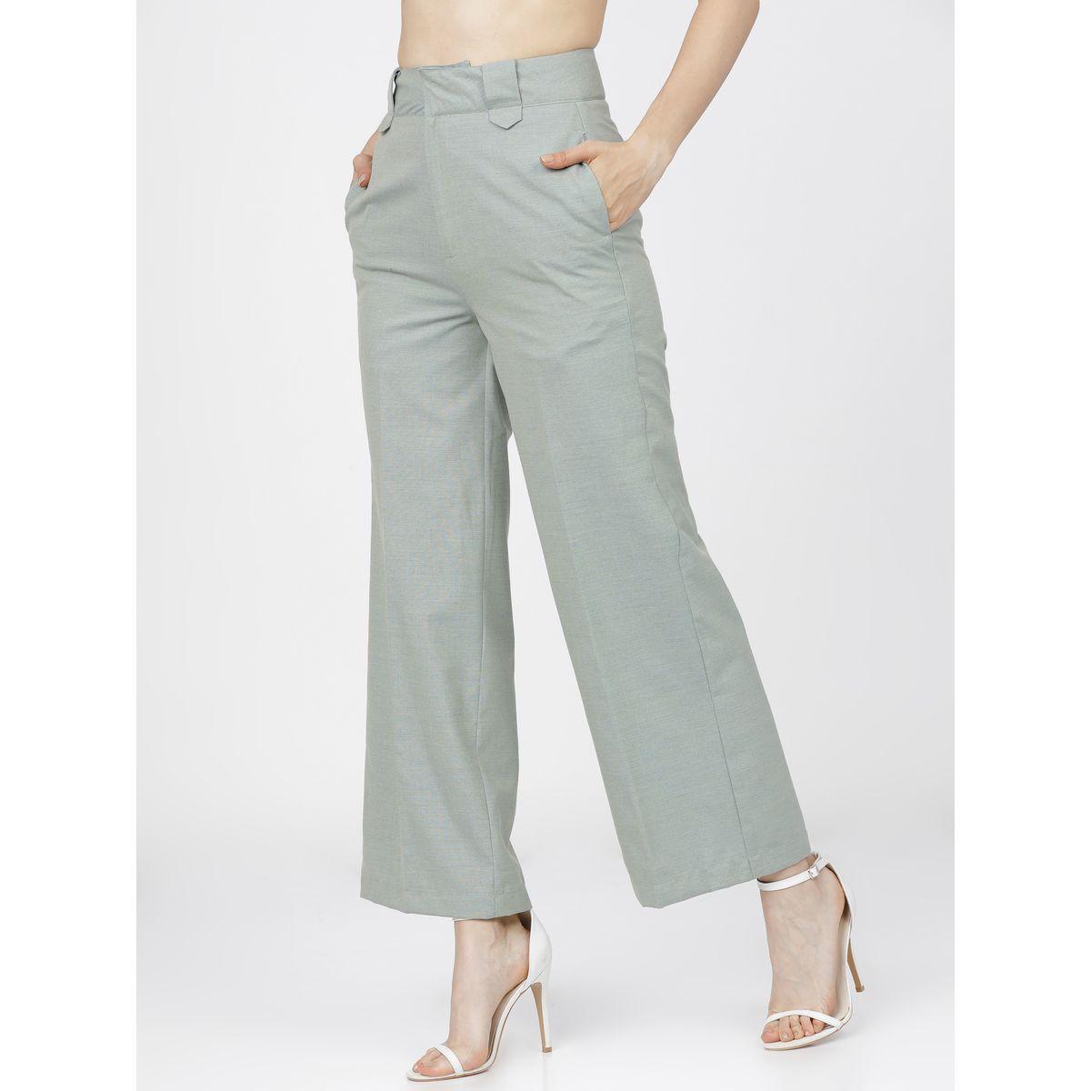 بنطال بحافة واسعة وفتحات حزام خصر طوكيو توكيز × ستايلي-women-clothing-bottoms-trousers-image-2