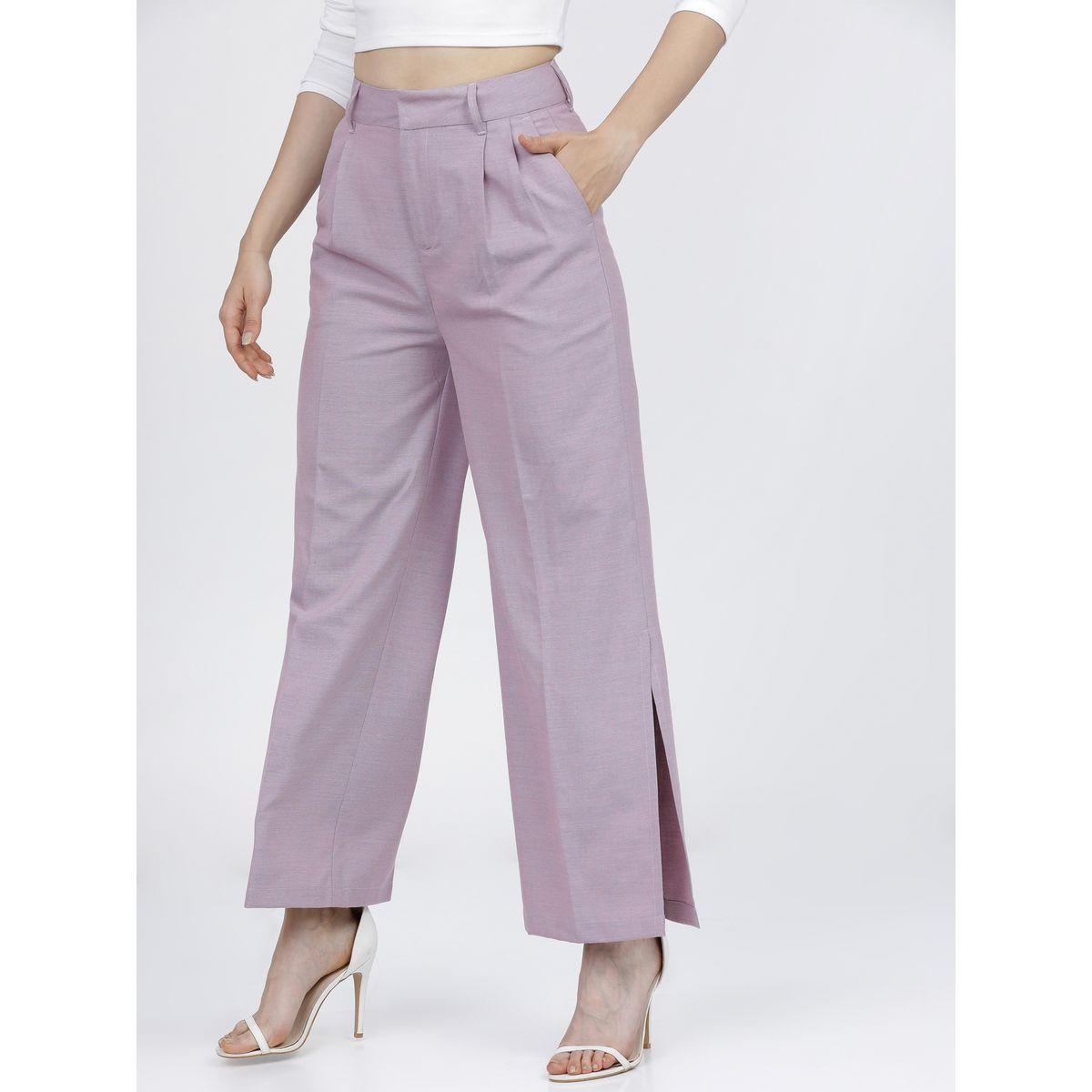 بنطال مزين بكسرات وخصر عالي طوكيو توكيز × ستايلي-women-clothing-bottoms-trousers-image-2