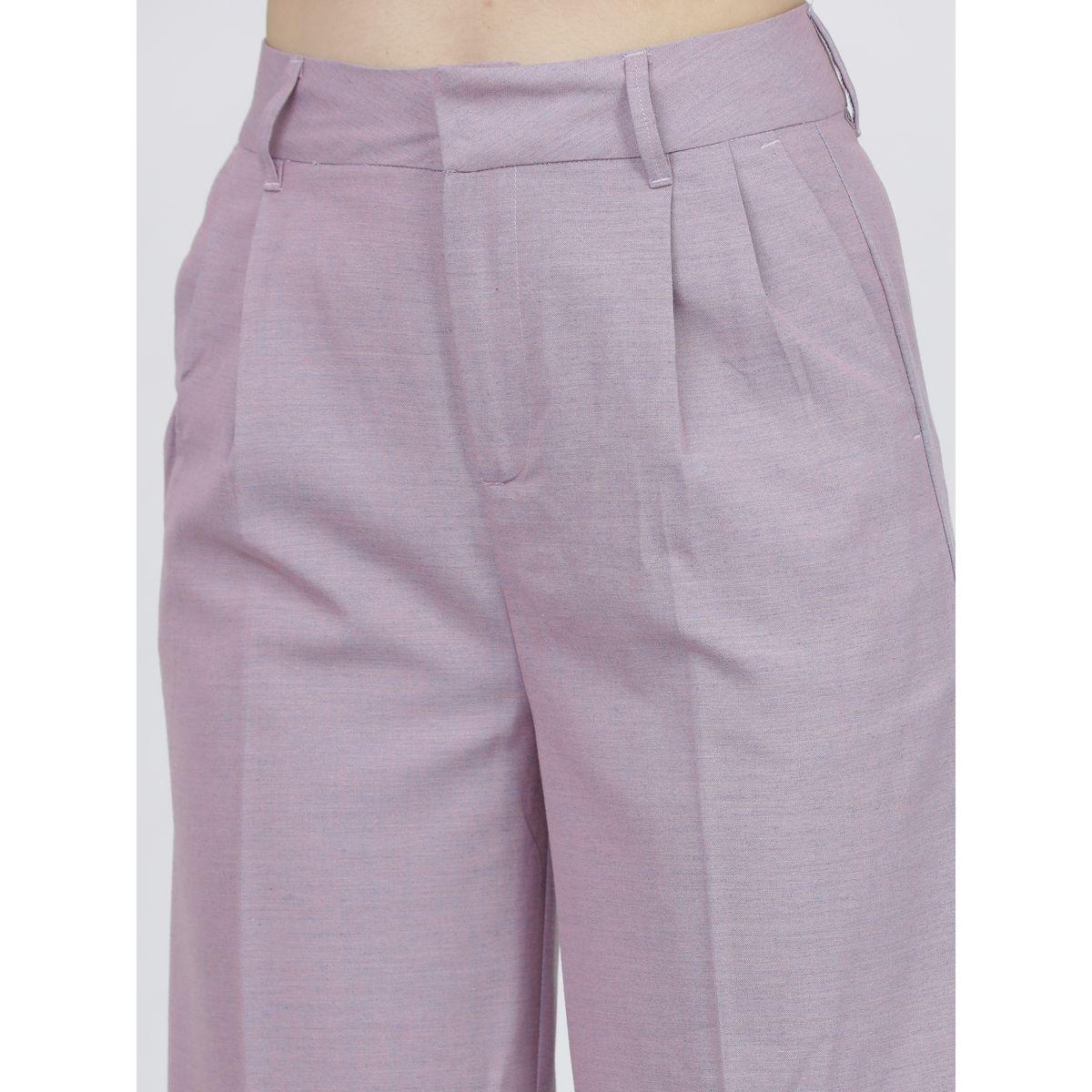 Tokyo Talkies X Styli  High Rise Pleated Detail Trousers-women-clothing-bottoms-trousers-image-4