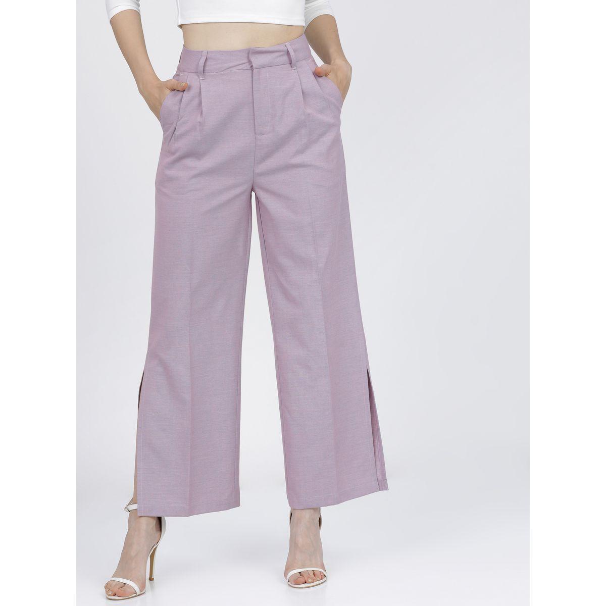 بنطال مزين بكسرات وخصر عالي طوكيو توكيز × ستايلي-women-clothing-bottoms-trousers-image-7