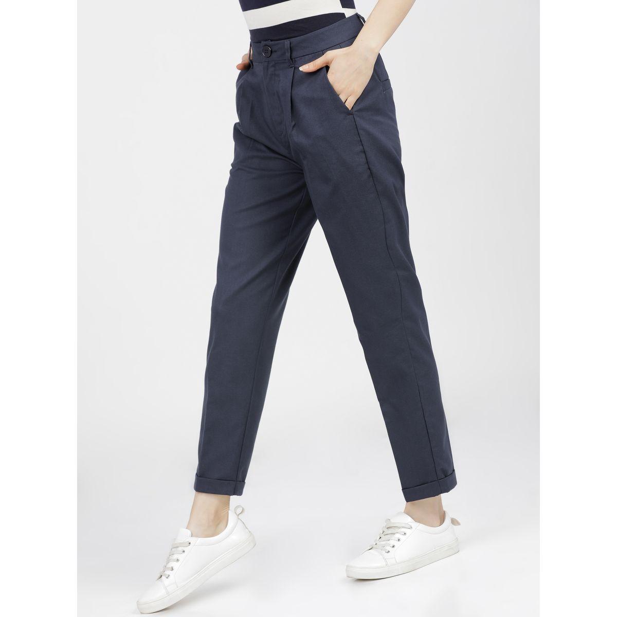 بنطال بكسرات وخصر عالي مع جيوب طوكيو توكيز × ستايلي-women-clothing-bottoms-trousers-image-7