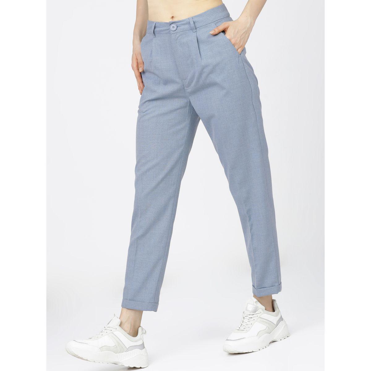 بنطال بطول الكاحل وتفاصيل بارزة الملمس طوكيو توكيز × ستايلي-women-clothing-bottoms-trousers-image-2