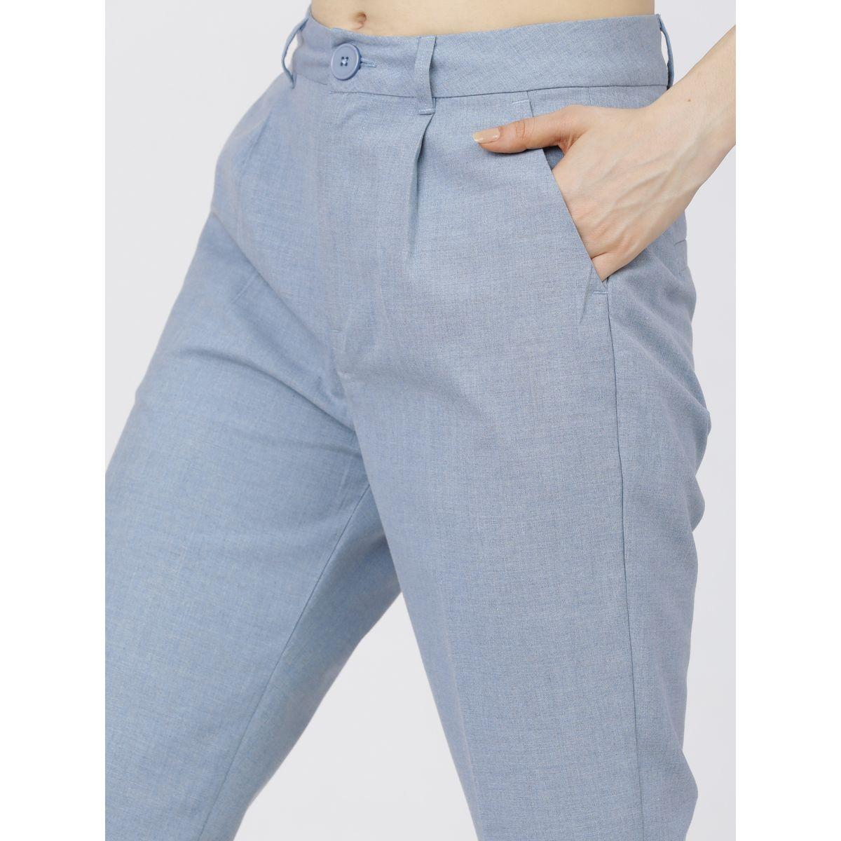 بنطال بطول الكاحل وتفاصيل بارزة الملمس طوكيو توكيز × ستايلي-women-clothing-bottoms-trousers-image-4