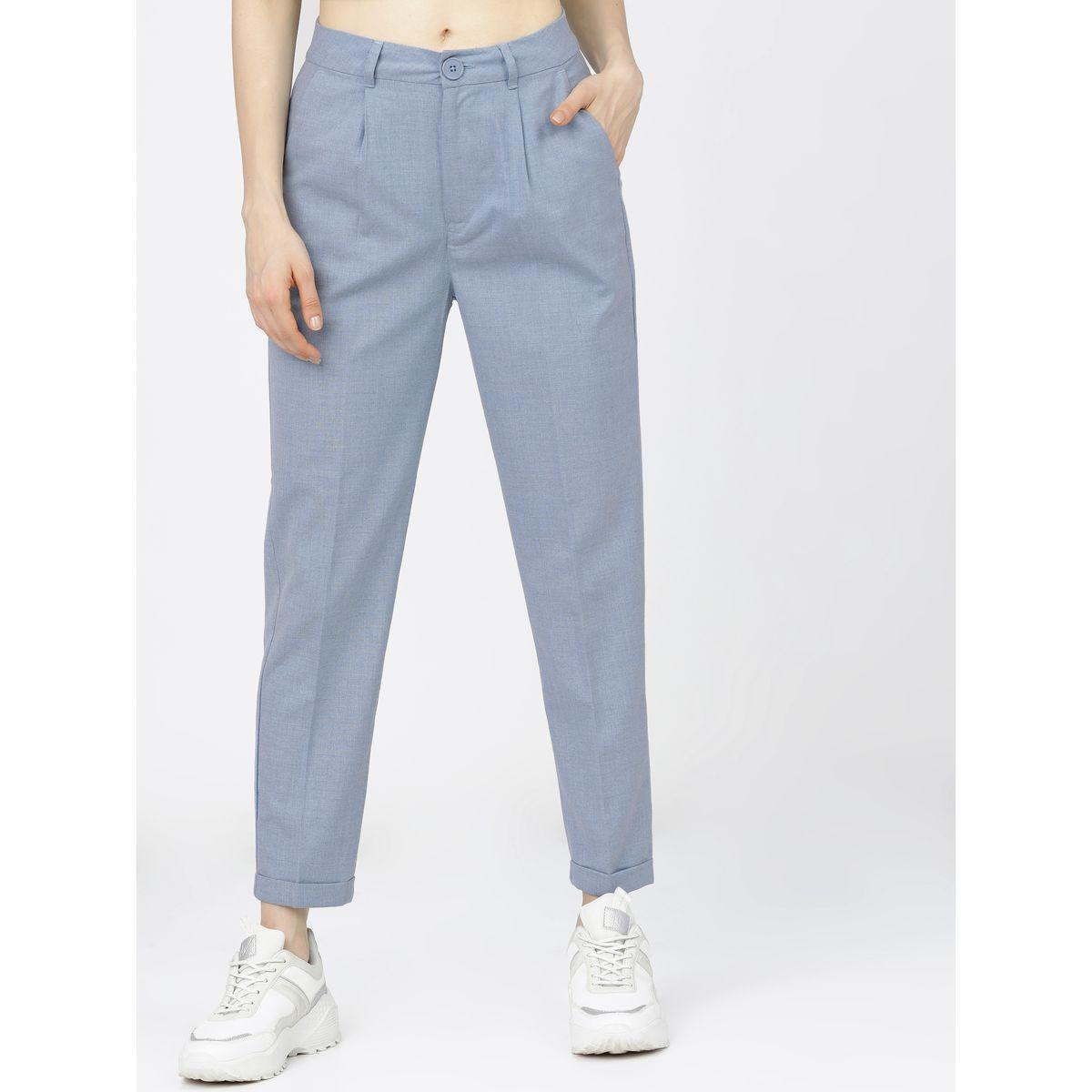 بنطال بطول الكاحل وتفاصيل بارزة الملمس طوكيو توكيز × ستايلي-women-clothing-bottoms-trousers-image-7