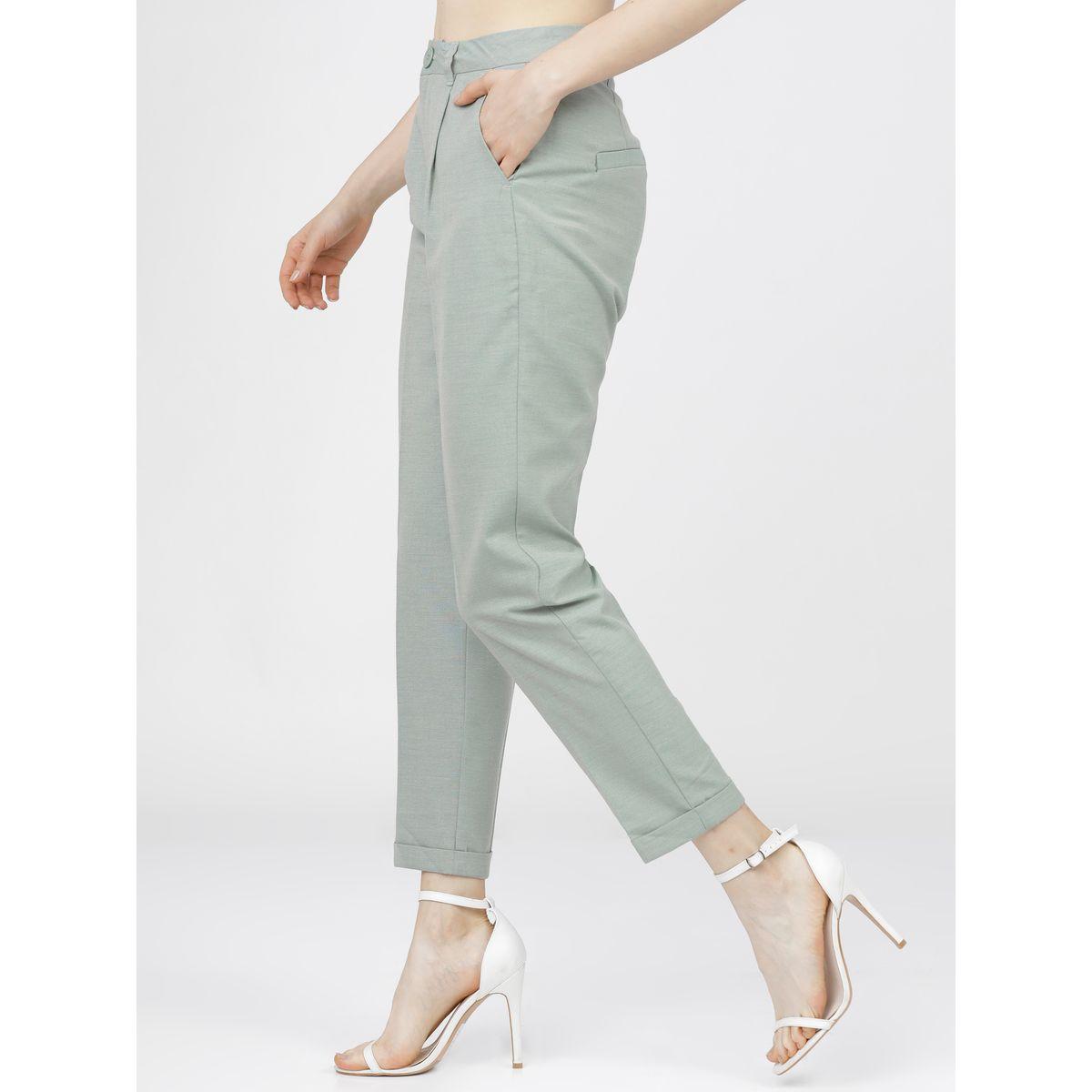 بنطال بكسرات وخصر عالي طوكيو توكيز × ستايلي-women-clothing-bottoms-trousers-image-2