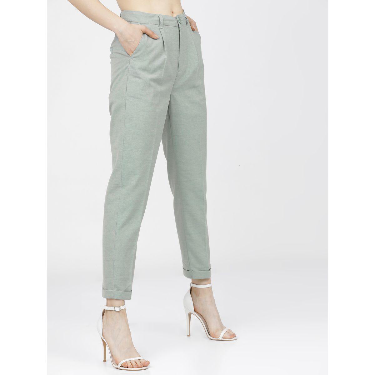 بنطال بكسرات وخصر عالي طوكيو توكيز × ستايلي-women-clothing-bottoms-trousers-image-6