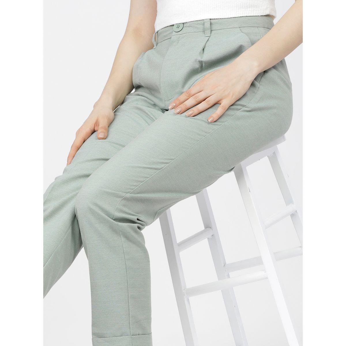 بنطال بكسرات وخصر عالي طوكيو توكيز × ستايلي-women-clothing-bottoms-trousers-image-7