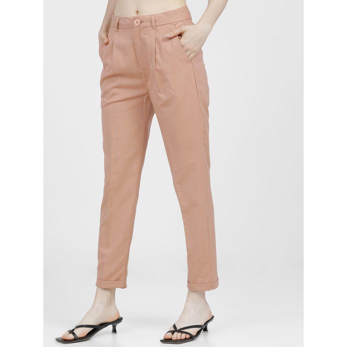 بنطال بتفاصيل كسرات مع جيوب طوكيو توكيز × ستايلي-women-clothing-bottoms-trousers-image-2